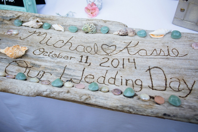 Adorable DIY beach wedding