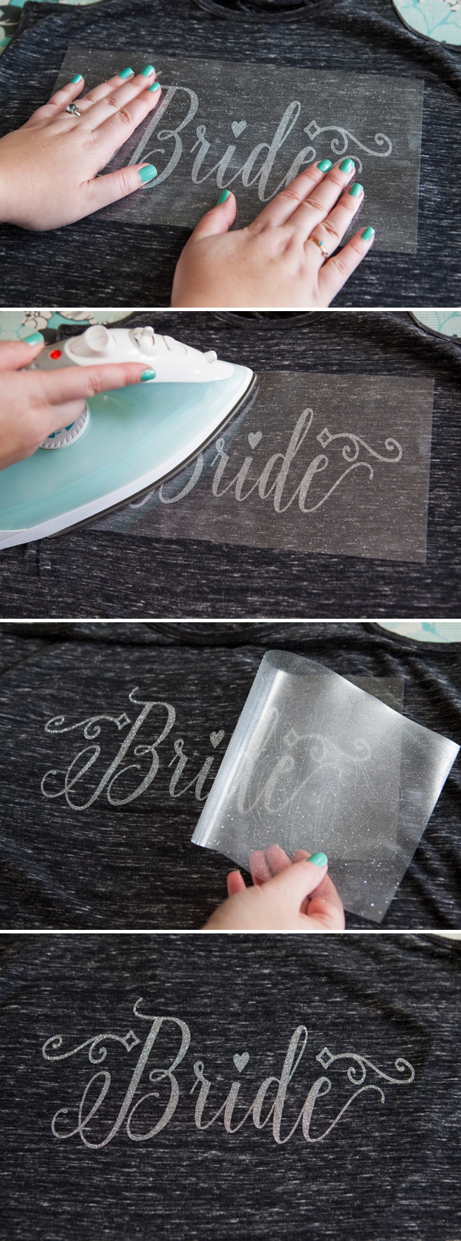 DIY Iron-on Bride tank top