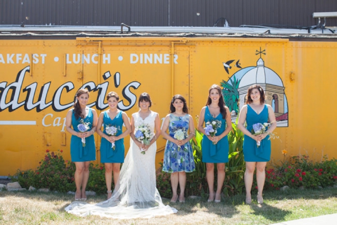 Gorgeous blue and turquoise wedding