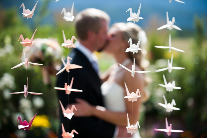 paper crane wedding