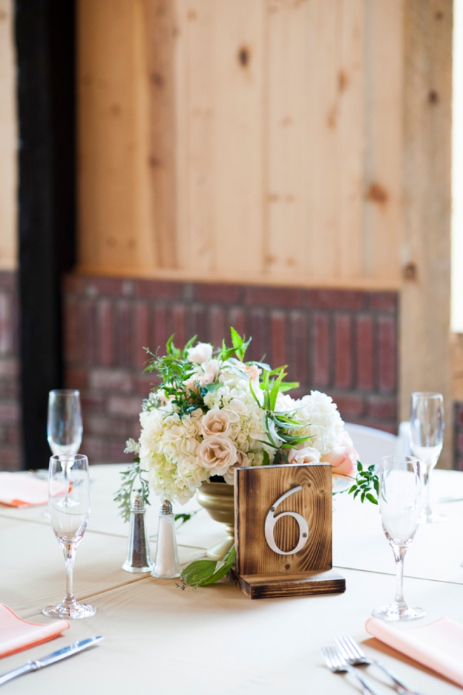 Rustic table numbers