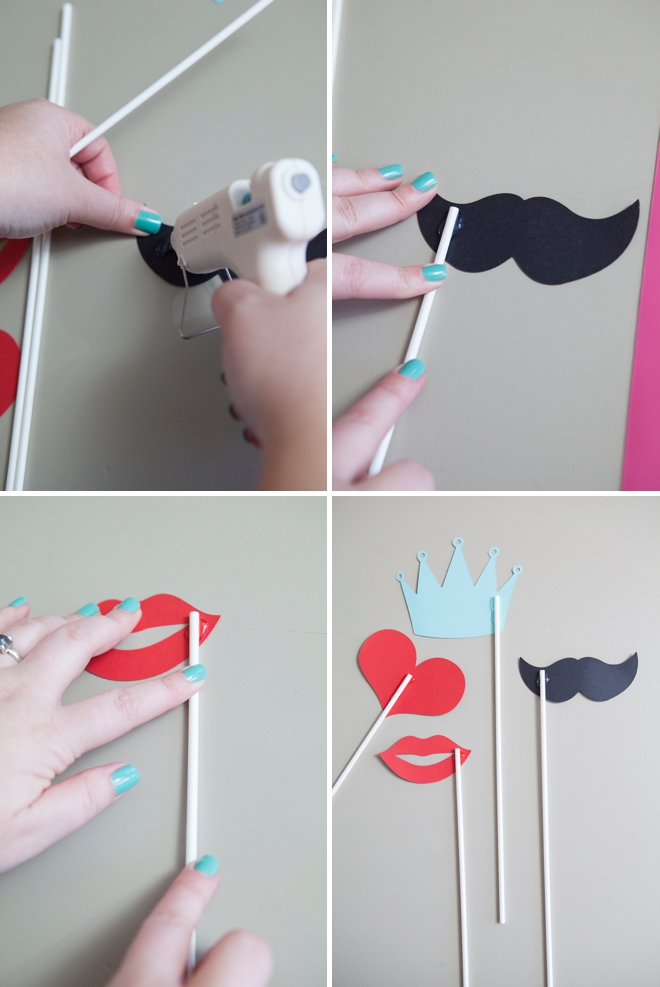 Handmade Diy Wedding Photo Booth Props