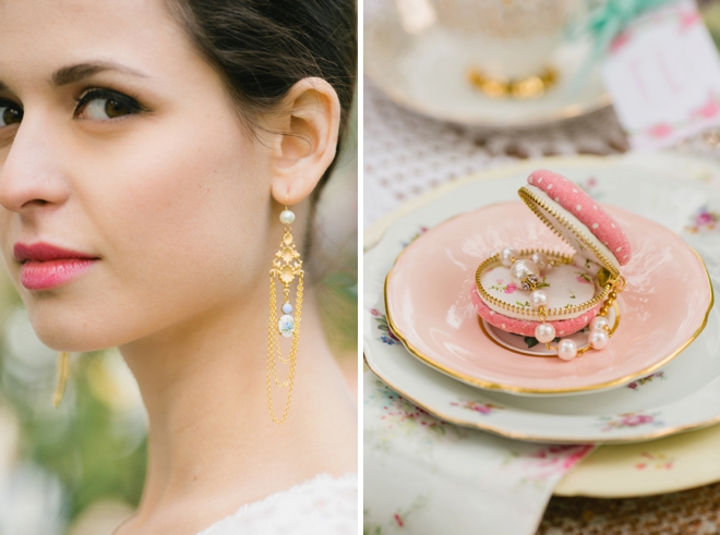 Mint and pink vintage style bridal shower