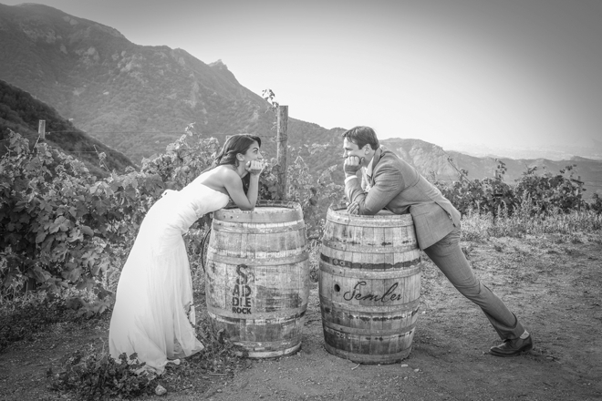 Lovely DIY vineyard wedding