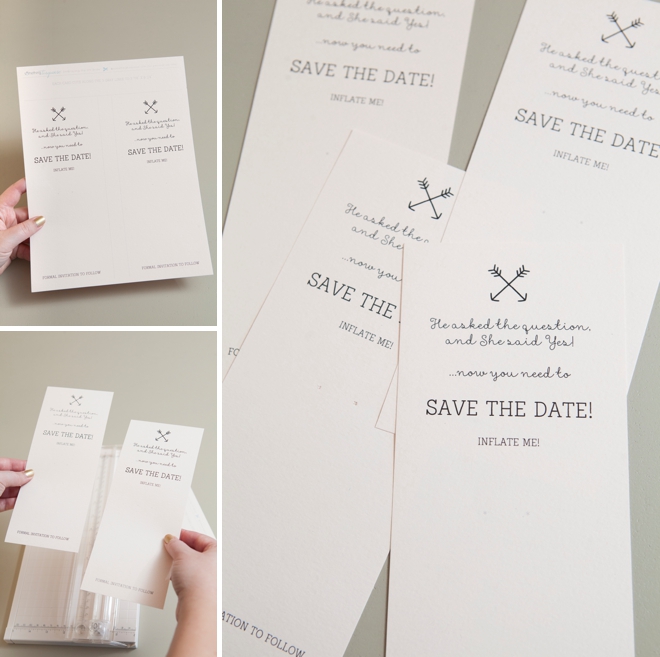 DIY - Sharpie Balloon Save the Date Invitation