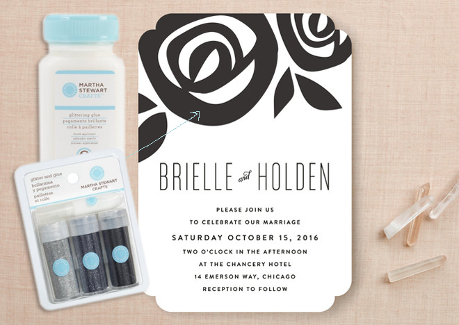 How to embellish wedding invitations from Minted!
