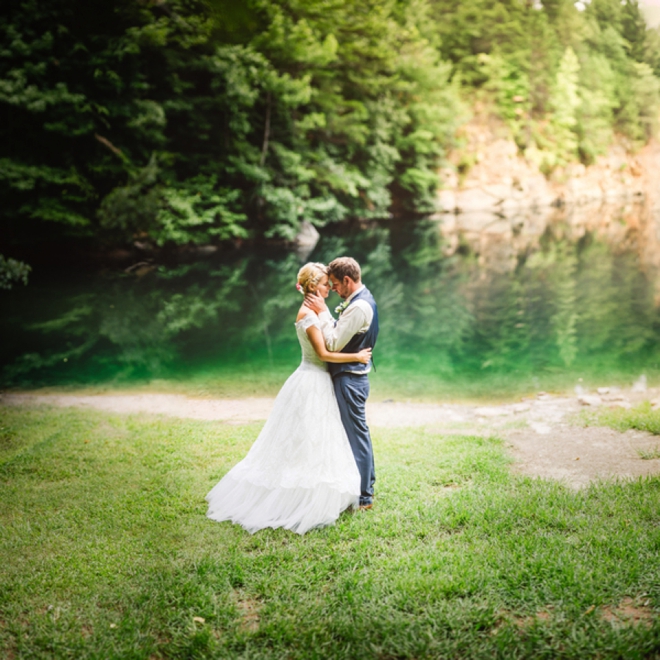 Stunning handmade wedding by a lake