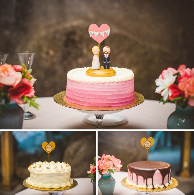 Darling individual wedding cakes