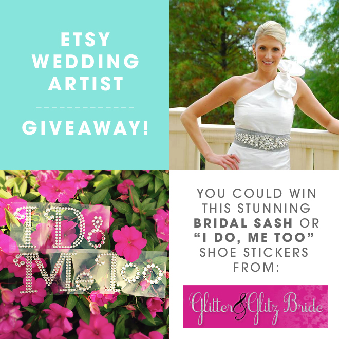 Etsy Wedding Artist Giveaway from Glitter and Glitz Bride