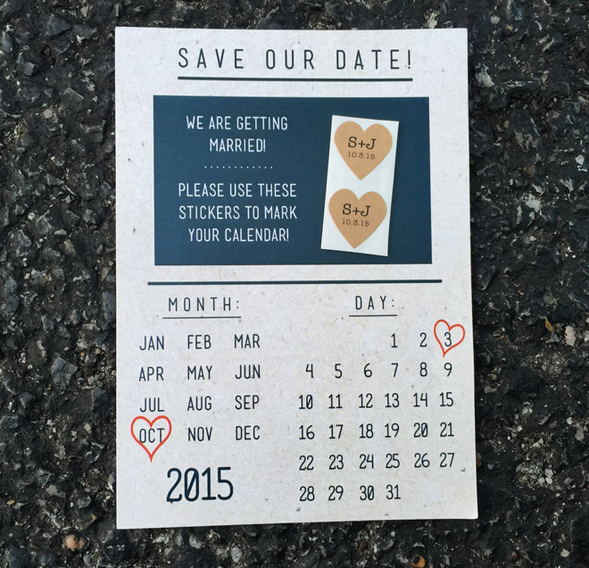 DIY Save the Date invitation