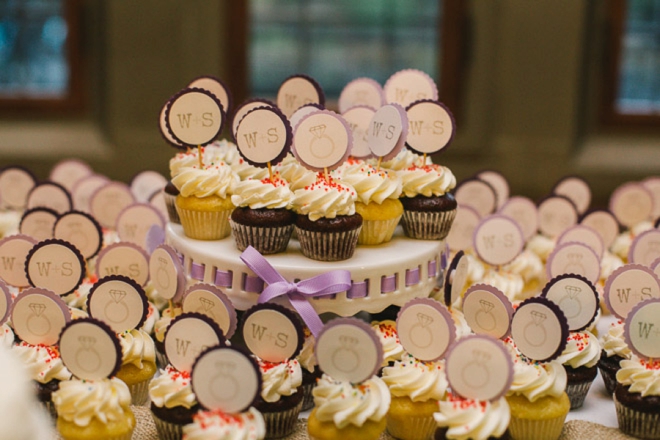 DIY wedding cupcake toppers