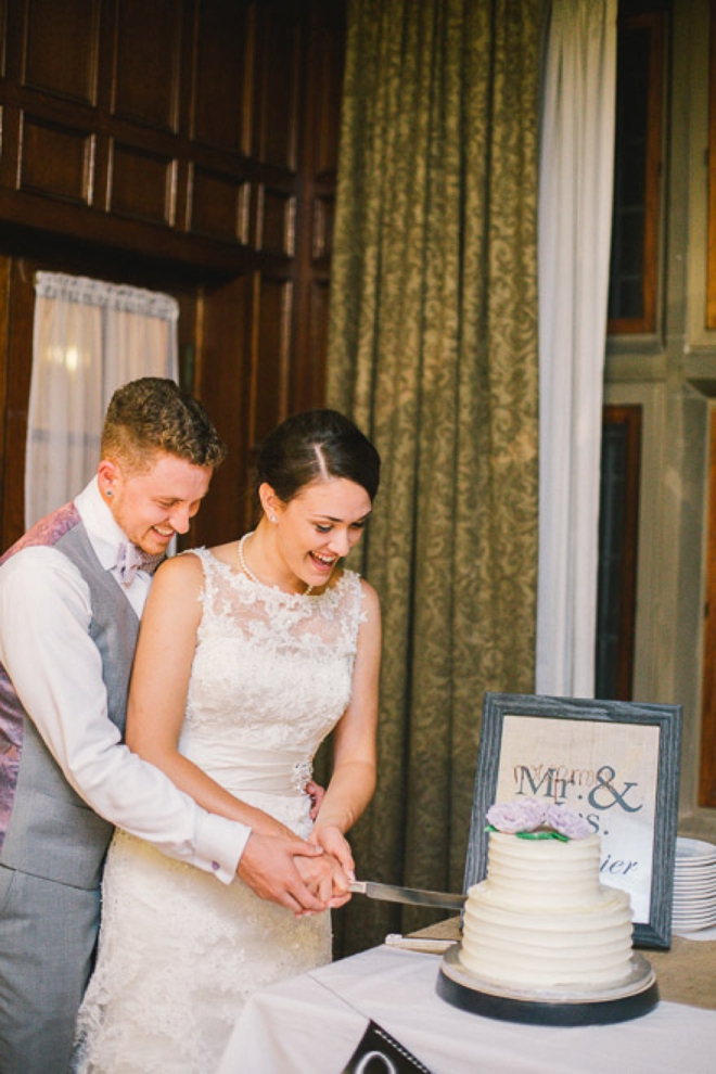 Cutting the cake