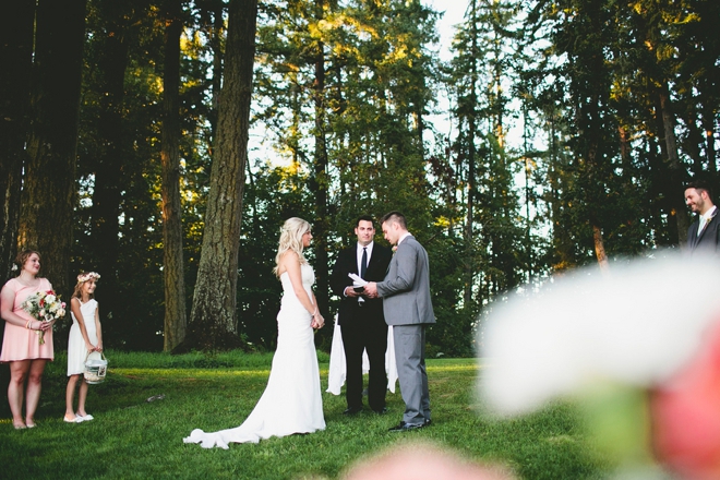 Gorgeous rustic ceremony