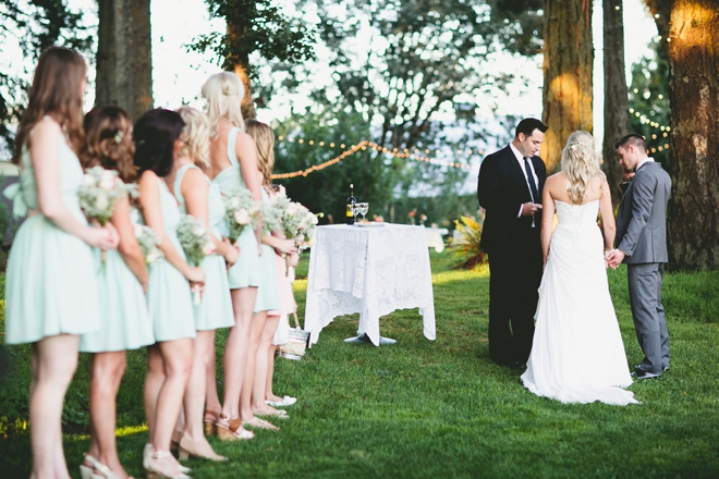 Gorgeous rustic ceremony