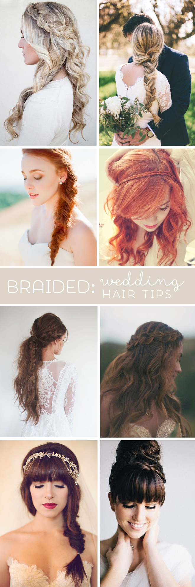 Wedding hair tips for "braids"