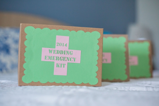DIY wedding emergency kits