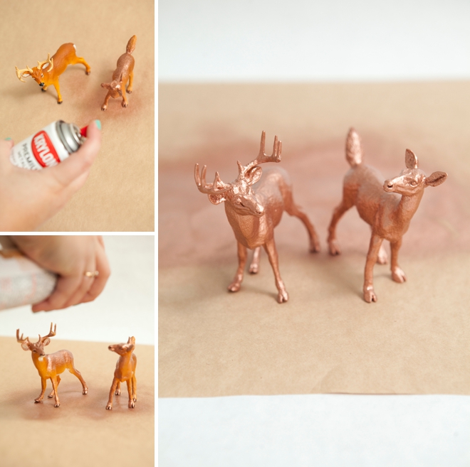 DIY Painted Animal Cake Toppers