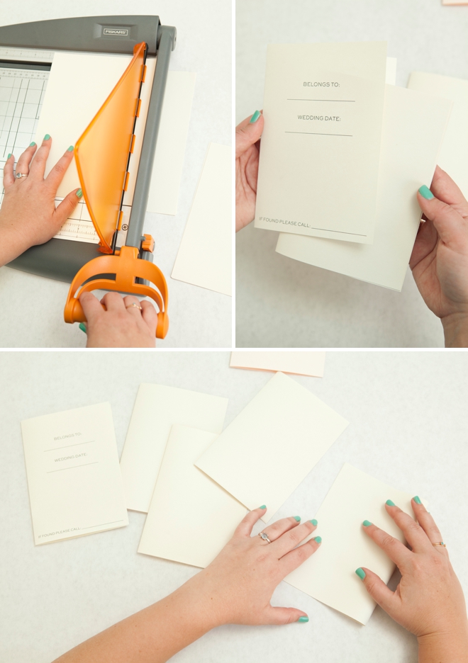 Adorable DIY wedding notebooks!