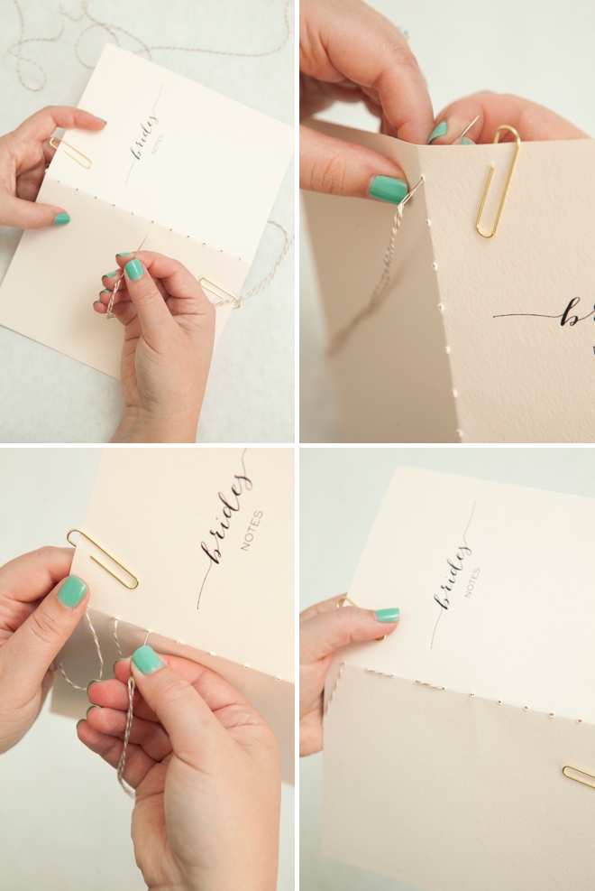 Adorable DIY wedding notebooks!