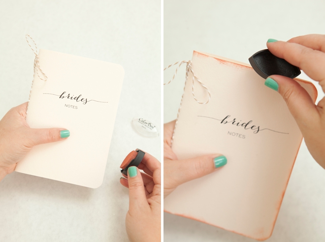 Adorable DIY wedding notebooks!