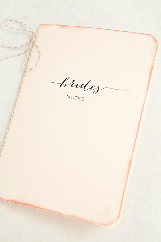 Adorable DIY wedding notebooks!