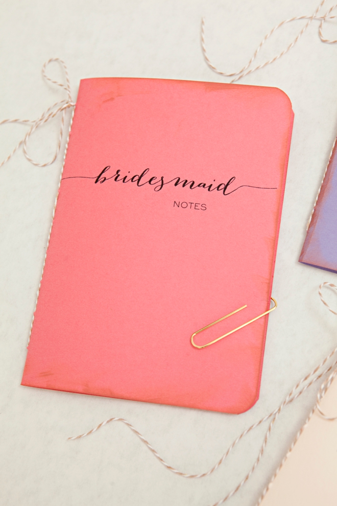 Pink Bridesmaid Notes  Notebook  Journal  Book