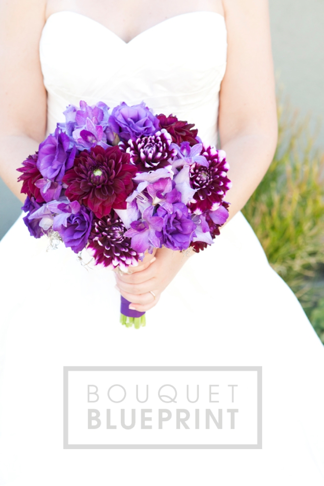 Bouquet Blueprint - Punchy Purples