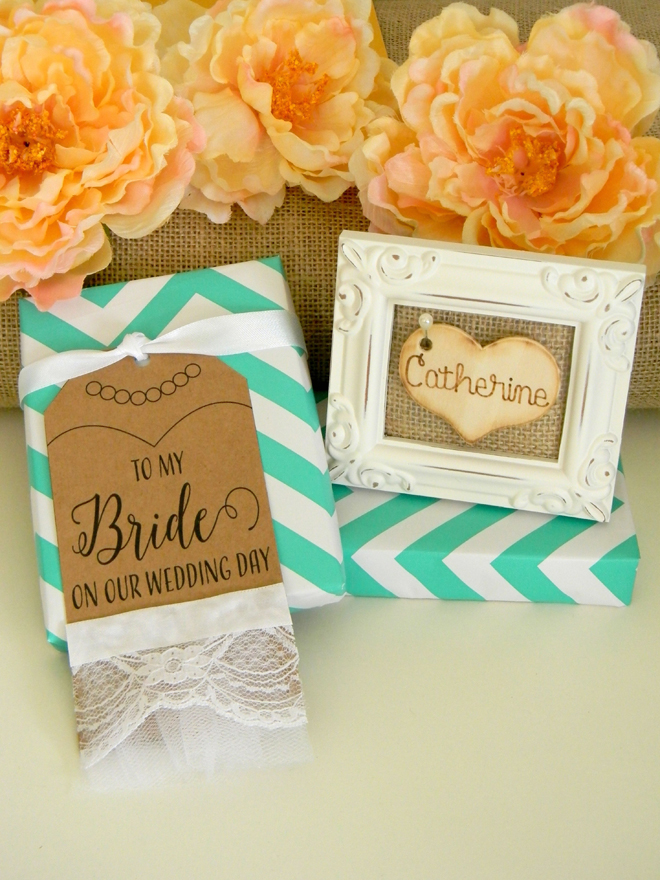 FREE bride wedding gift tag printable file