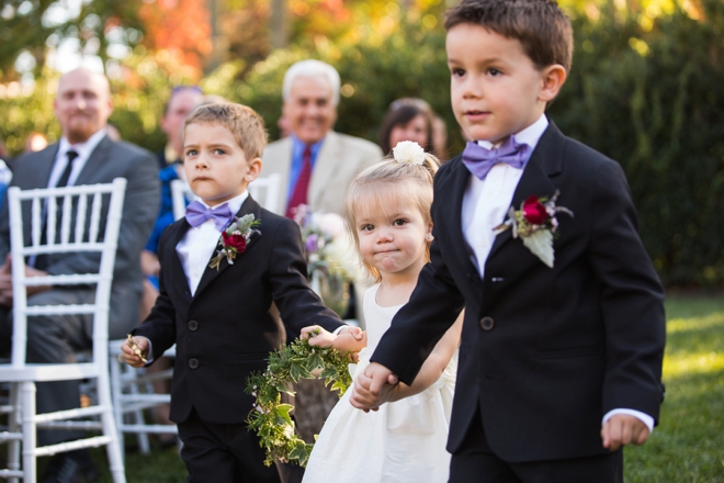 Darling ring bearers and flower girl