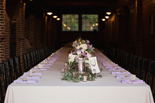 Amazing long reception table