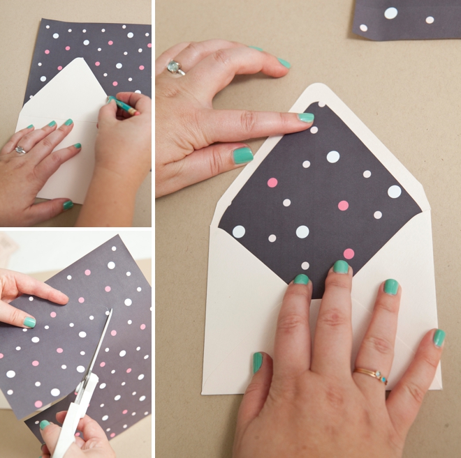 How to line an envelope, the easy way!