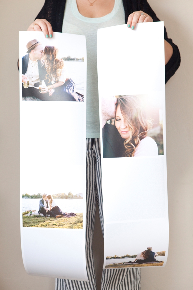 Design-Forward Photo Strip Guest Book