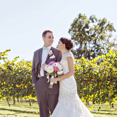 Beautiful, DIY vineyard wedding