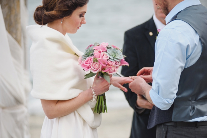 Gorgeous seaside wedding ceremony