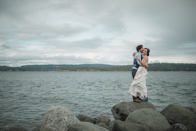 Gorgeous bride and groom portrait