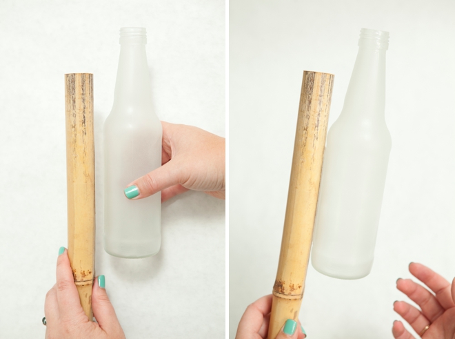 DIY Frosted Glass Vase, Garden Stakes