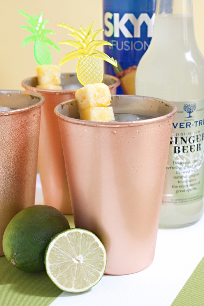 Delicious and simple, Pineapple Mule cocktail recipe