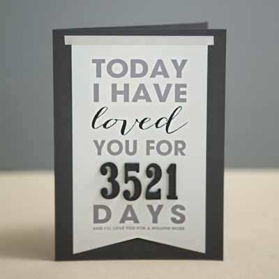 DIY "Today I Have Loved You For..." card