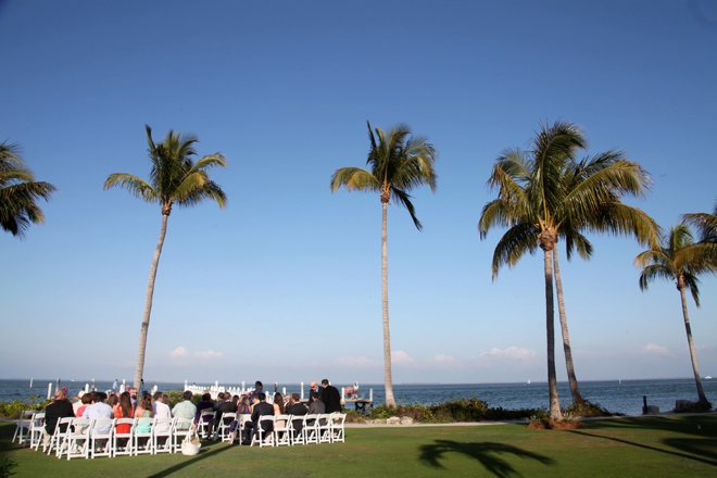 Beautiful, turquoise beach wedding