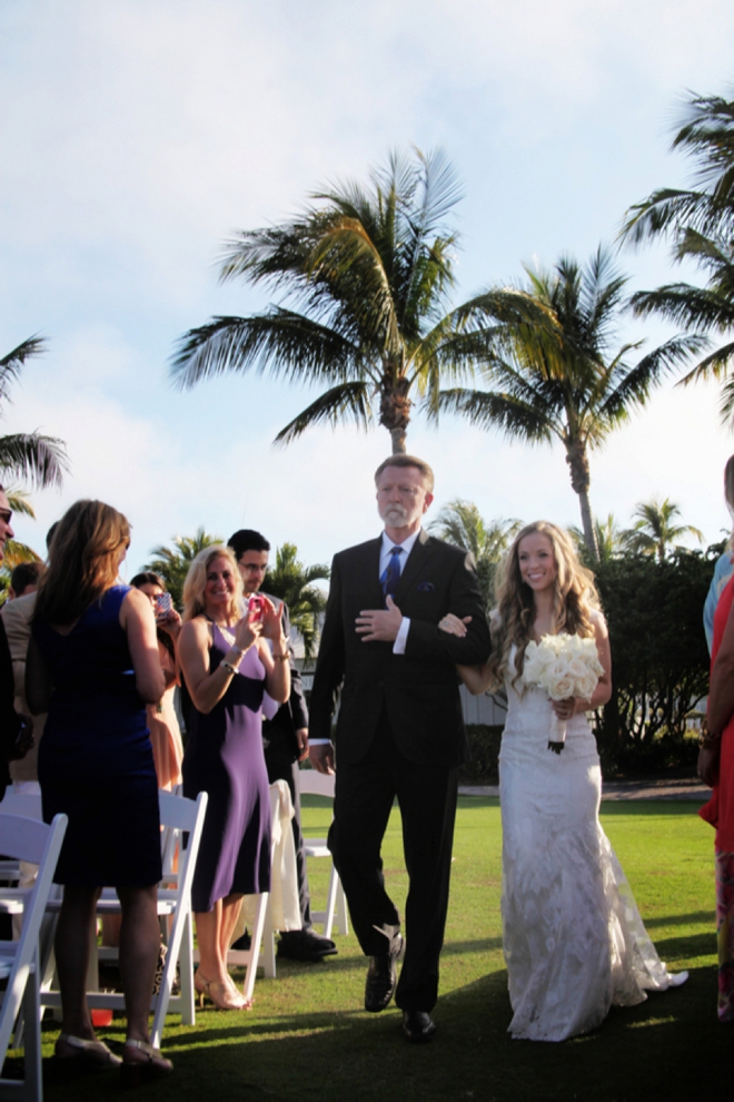 Beautiful, turquoise beach wedding