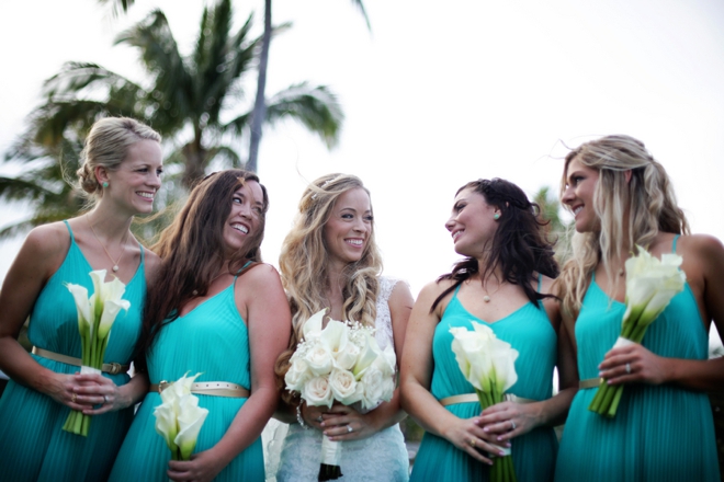 Beautiful, turquoise beach wedding