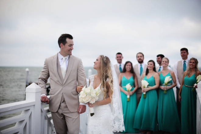 Beautiful, turquoise beach wedding