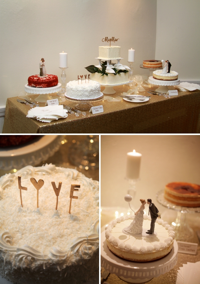 Multiple wedding cakes