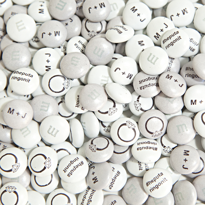 Personalize M&M's for your wedding or bridal shower!