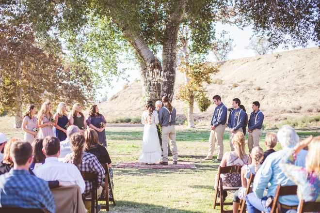 DIY Boho-chic garden wedding