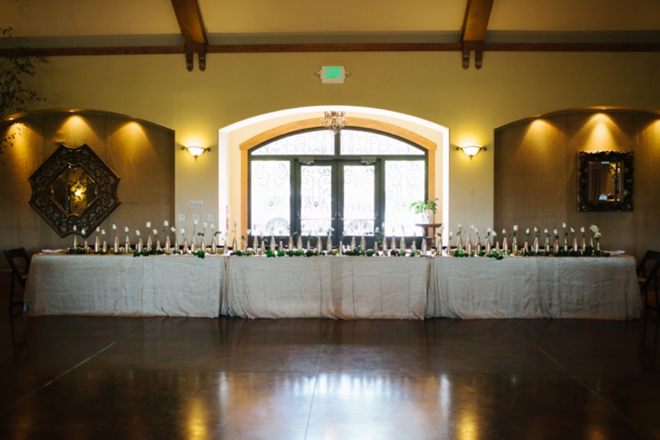 Beautiful vineyard wedding reception