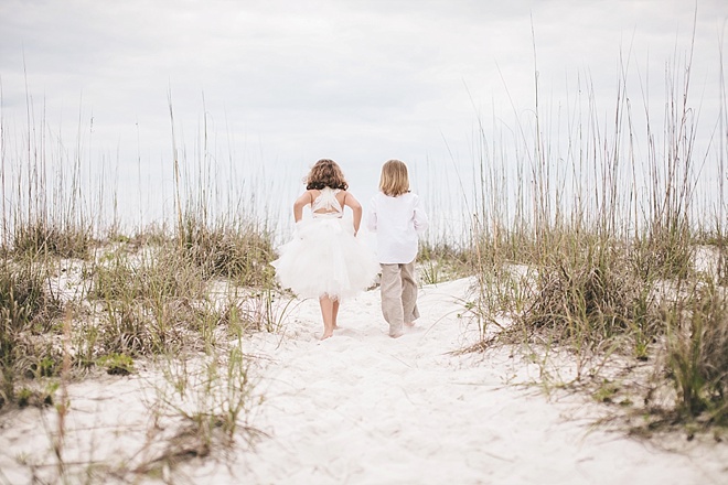 Gorgeous DIY beach wedding with sequin details