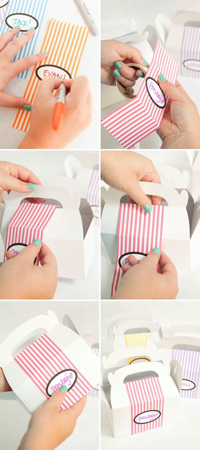 DIY Kids Wedding Favor Box with free coloring sheets