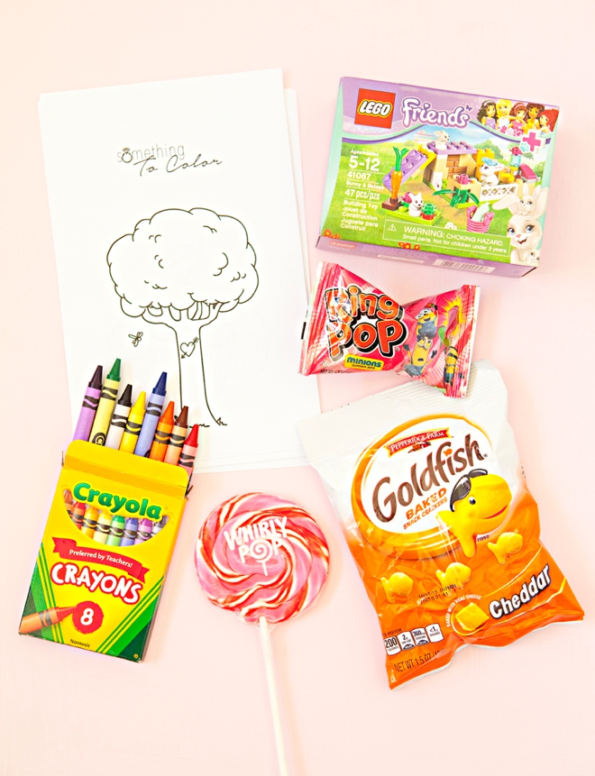 DIY Kids Wedding Favor Box with free coloring sheets