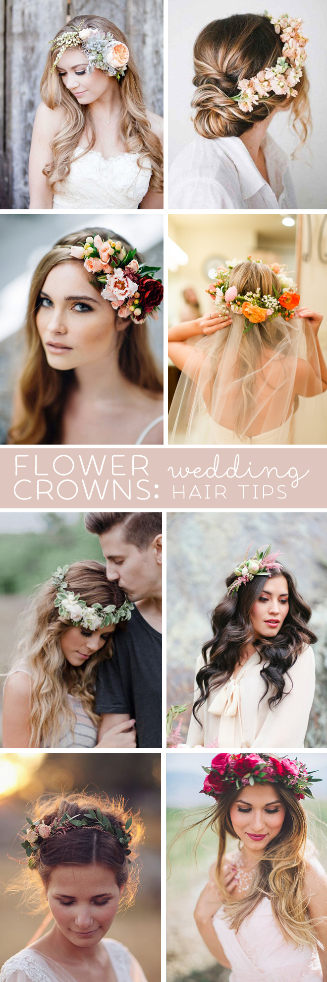 wedding hair flower crown